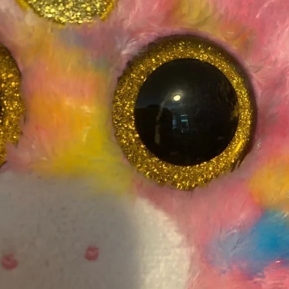 TY Gear Fantasia the Rainbow Unicorn Beanie Boo Plush Purse - Picture 2 of 6